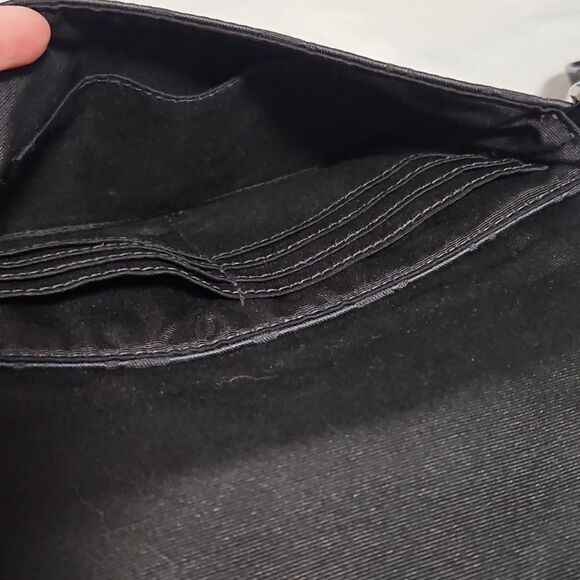 Coach Black Shoulder Bag with Monogram Design - Picture 10 of 12